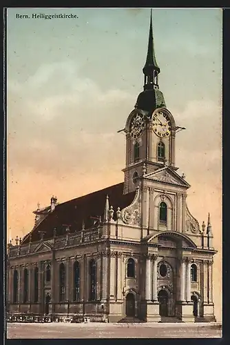 AK Bern, Blick auf die Heiliggeistkirche