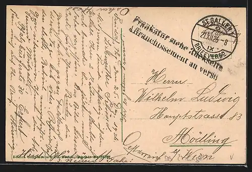 AK Buchs, Blick in die Bahnhofstrasse