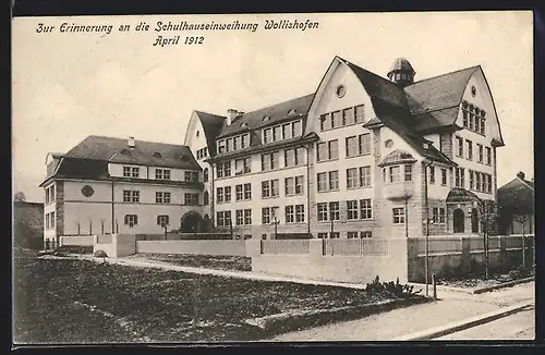 AK Wollishofen, Schulhauseinweihung April 1912