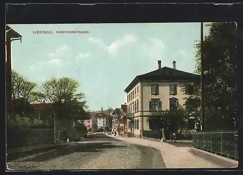 AK Herisau, Blick in die Kasernenstrasse