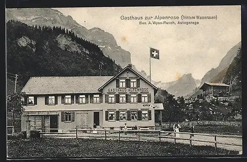 AK Hintere Wasserauen, Gasthaus zur Alpenrose