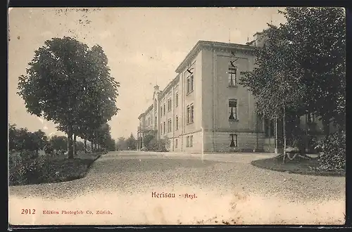 AK Herisau, Strassenpartie mit Asyl