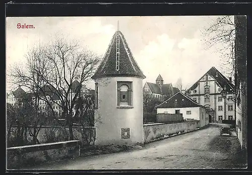 AK Salem, Osteingang, Strassenpartie zum Klostergelände