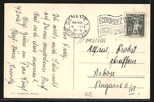 AK Genève, Le jet d`eau