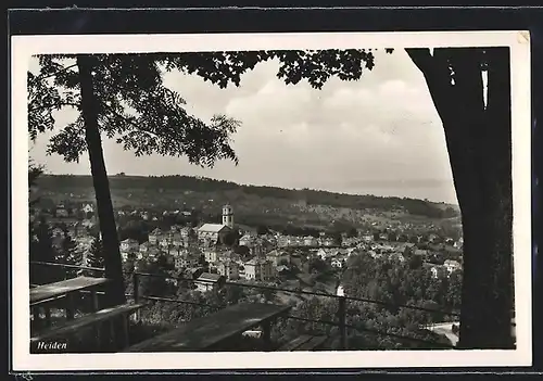 AK Heiden, Gesamtansicht von einer Ausflugs-Terrasse