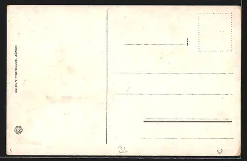 AK Basel, alte Häuser am Rhein