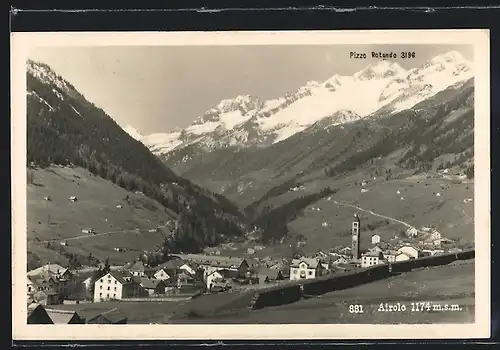AK Airolo, Gesamtansicht mit Umgebung aus der Vogelschau