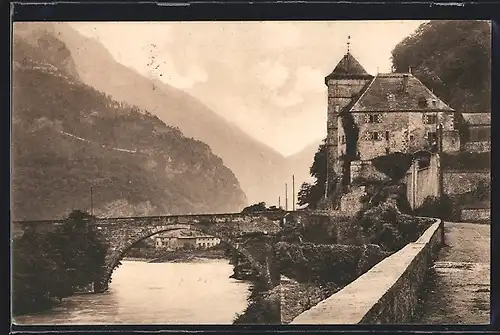 AK St. Maurice, Le Pont, le Chateau et les fortifications de Savatan