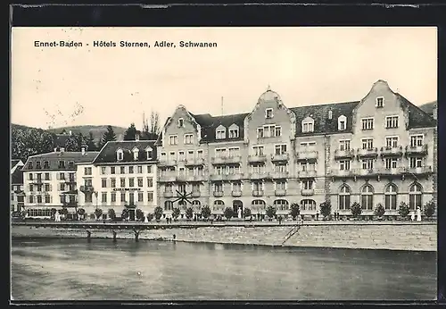 AK Ennet-Baden, Hotels Sternen, Adler, Schwanen