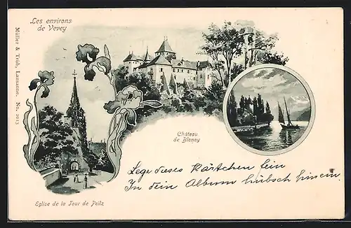 AK Blonay, Chateau de Blonay, Eglise de la Tour de Peilz