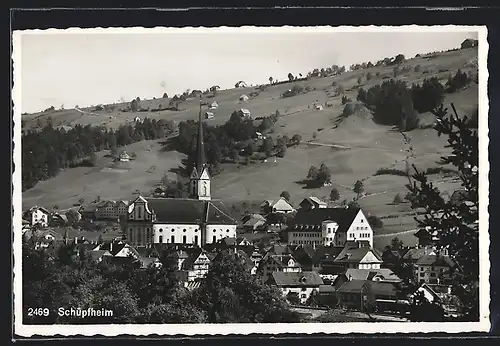 AK Schüpfheim, Ortsansicht mit Kirche und Umgebung