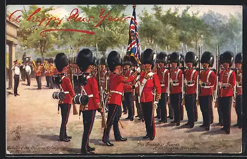 Künstler-AK Harry Payne: The Grenadier Guards at Wellington Palace