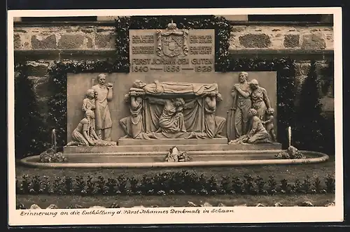 AK Schaan, Erinnerung an die Enthüllung des Fürst Johannes Denkmals