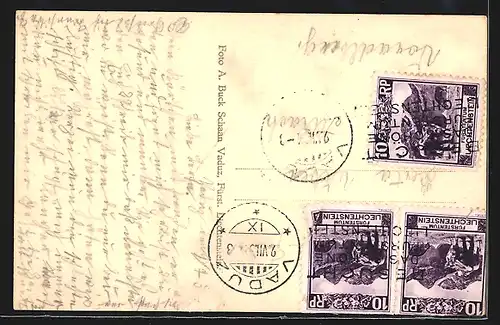 AK Vaduz, Gesamtansicht des Rathauses