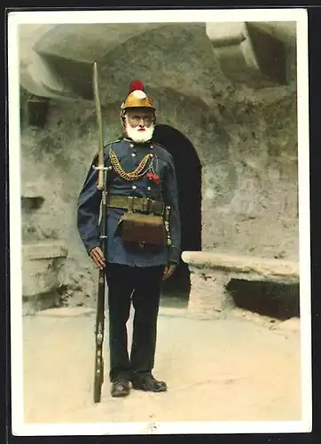 AK Liechtenstein, Der letzte Soldat, gest. 1939 mit 95 Jahren