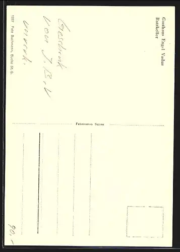 AK Vaduz, Gasthaus Engel, Der Ratskeller