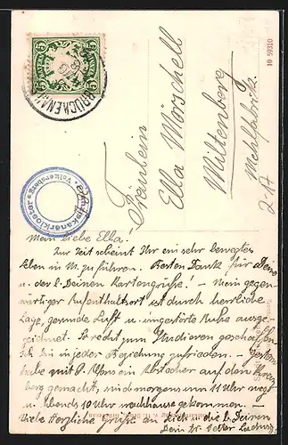 AK Postkutsche, Gebirgspost in der Rhön