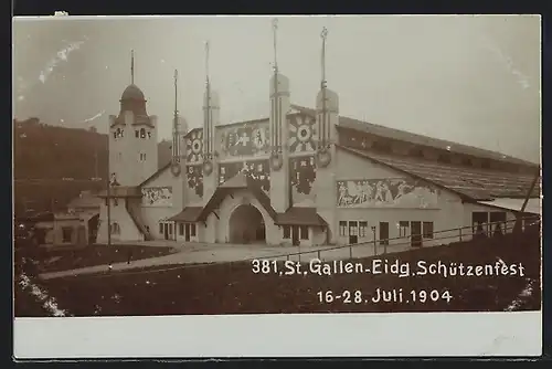 AK St. Gallen, Eidg. Schützenfest 1904, Die Festhalle