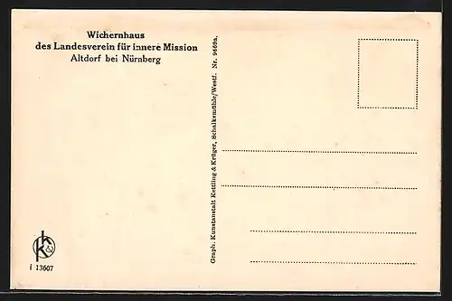 AK Altdorf bei Nürnberg, Wichernhaus des Landesverein für innere Mission