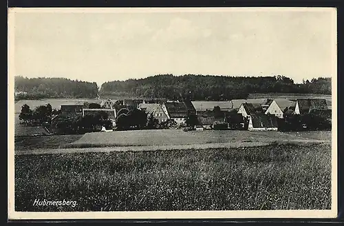 AK Hubmersberg, Ortsansicht hinter Feldern