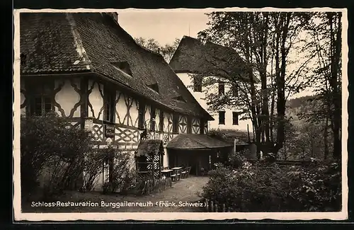 AK Burggailenreuth / Fränk. Schweiz, Schloss-Restauration