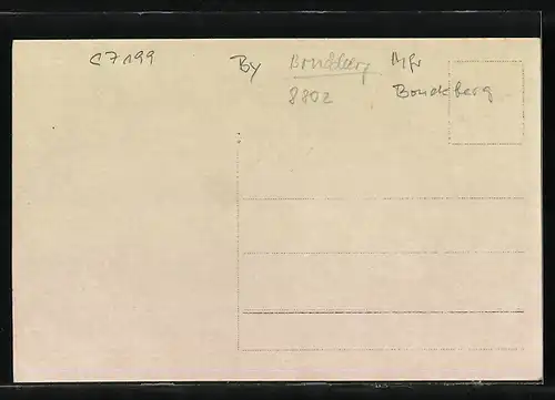 Foto-AK Bruckberg /Mfr., Gesamtansicht mit Umgebung