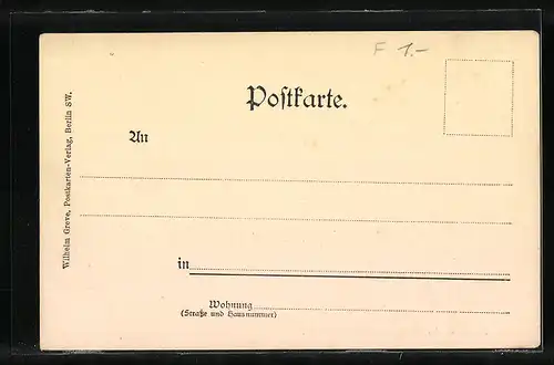 AK Berlin, Denkmal des Grossen Kurfürsten