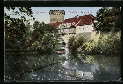 AK Berlin-Spandau, Partie am Juliusturm