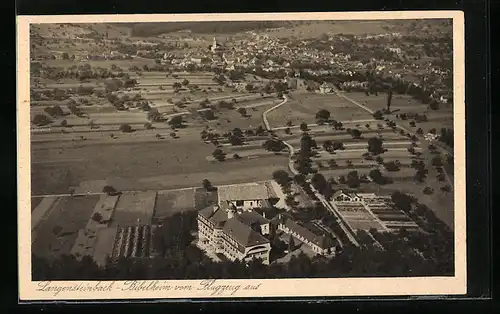 AK Langensteinbach, Bibelheim vom Flugzeug aus