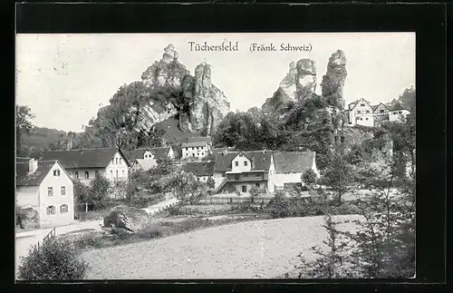 AK Tüchersfeld, Häuser und Felsen