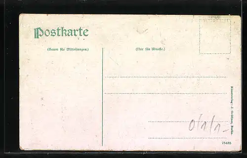 AK Werder a. d. Havel, Totalansicht mit Fluss und Kirche