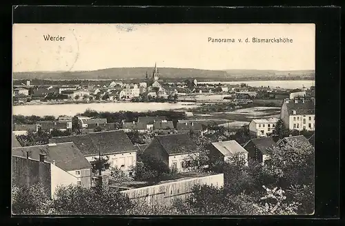 AK Werder /Havel, Panorama v. d. Bismarckshöhe