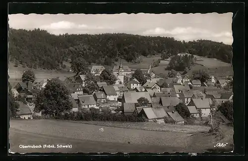 AK Obertrubach (Fränk. Schweiz), Ortsansicht im Tal