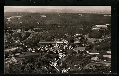 AK Obertrubach (Fränk. Schweiz), Ortsansicht, Fliegeraufnahme