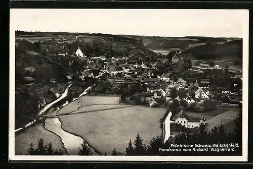 AK Waischenfeld /Fränkische Schweiz, Panorama vom Richard Wagnerfels