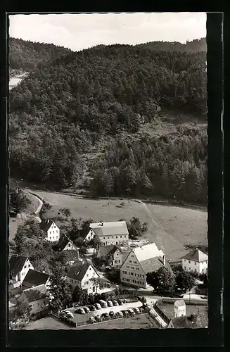 AK Hirschbach, Ausflugs-Restaurant und Pension Zum schwarzen Brand, Pächter F. R. Müller