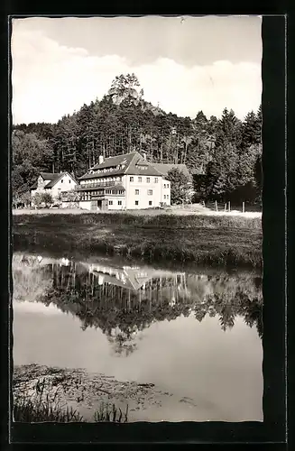 AK Waischenfeld /Fränkische Schweiz, Gasthaus und Pension Pulvermühle, Bes. Joh. Bezold