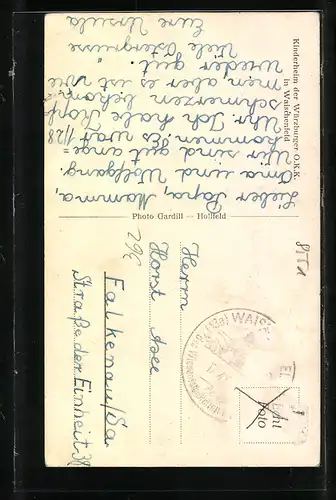 AK Waischenfeld, Kinderheim der Würzburger O.K.K., Teilansicht