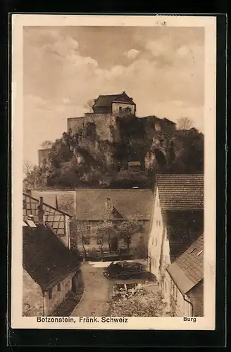 AK Betzenstein / Fränk. Schweiz, Blick zur Burg