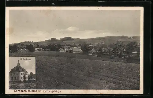 AK Kornbach, Schule, Ortsansicht