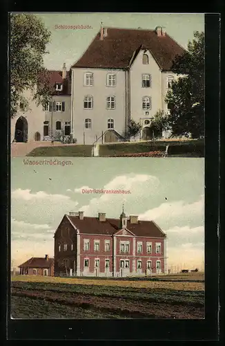 AK Wassertrüdingen, Schlossgebäude, Distriktskrankenhaus