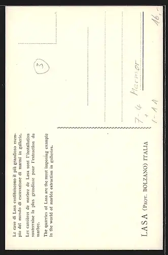 AK Lasa, Marmorsteinbruch Lasamarmo