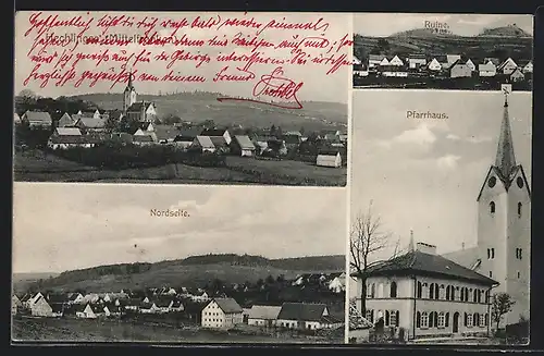 AK Hechlingen i. Mittelfranken, Pfarrhaus, Ruine, Nordseite
