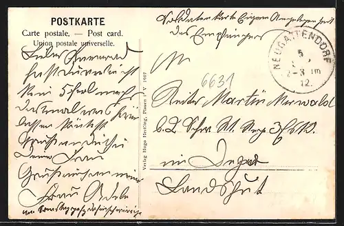 AK Neugattendorf, Gasthof, Bäckerei und Strassenpartie