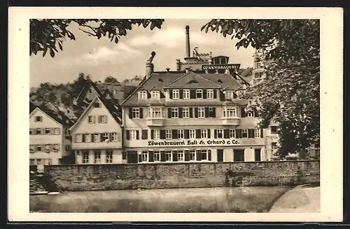 AK Schwäbisch Hall, Löwenbrauerei Hall von Fr. Erhard & Co.