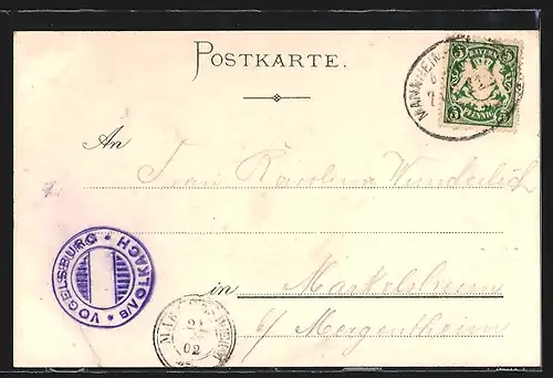 Lithographie Volkach, Weingut G. J. Walter