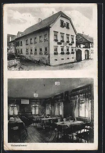 AK Bergtheim b. Würzburg, Gasthaus Schlier