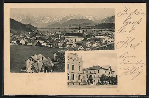 AK Sonthofen, Gasthof zum Deutschen Haus