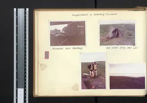 Fotoalbum mit 67 Fotografien Bundeswehr, Grundausbildung 1969, Panzer, NATO, Jugendlager, Uniform