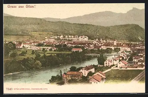 AK Olten, Gesamtansicht aus der Vogelschau